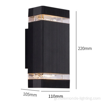 Sconce Aluminial Underproof LED Εξωτερικές λαμπτήρες τοίχου